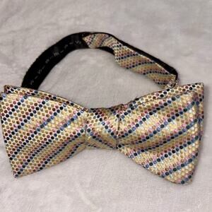 Saddlebred Men's Bow Tie Silk Blend Adjustable Size Formal Event Cocktail Party